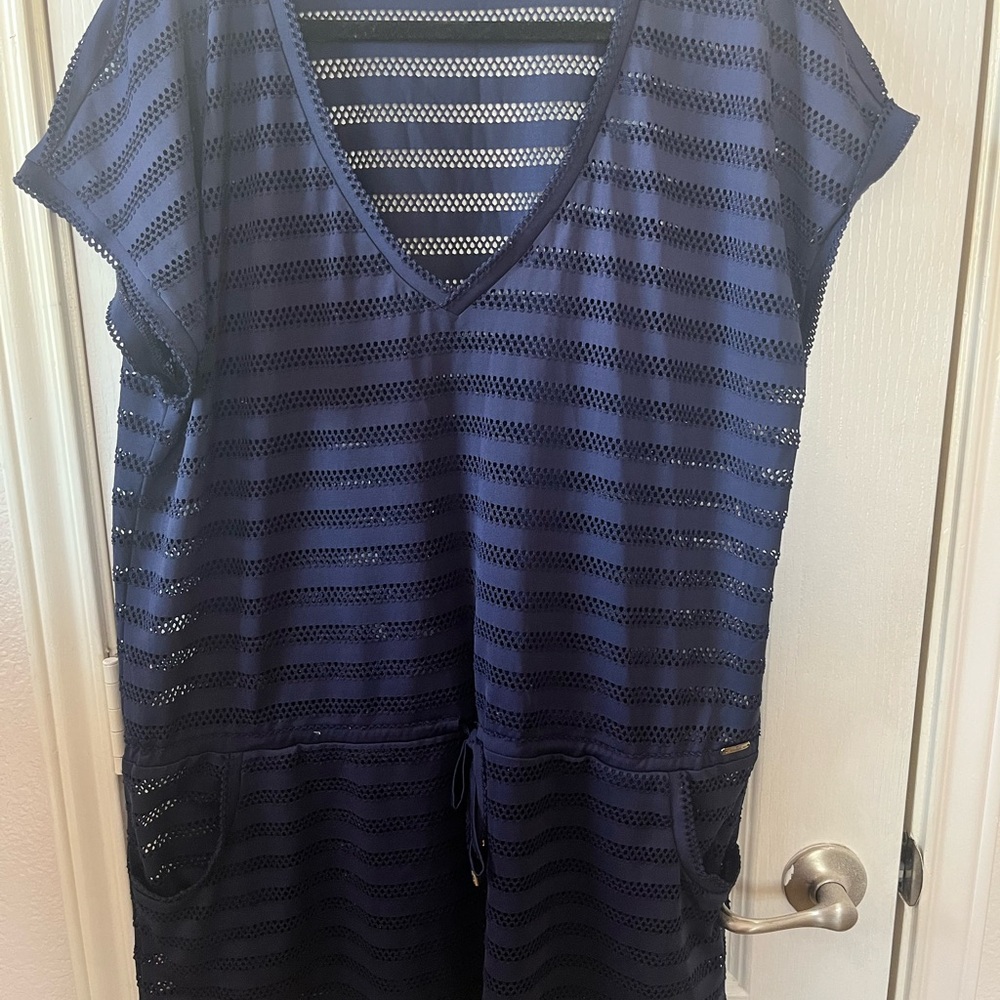 Calvin Klein Navy swimsuit coverup